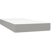 Image de vidaXL Matelas à ressorts ensachés gris clair 100x200x20 cm Tissu