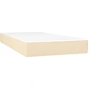 Image de vidaXL Matelas à ressorts ensachés Crème 100x200x20 cm Tissu