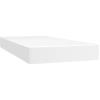 Image de vidaXL Matelas à ressorts ensachés Blanc 100x200x20 cm Similicuir