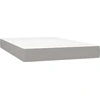 Image de vidaXL Matelas à ressorts ensachés gris clair 120x200x20 cm Tissu