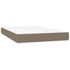 Image de vidaXL Matelas à ressorts ensachés Taupe 120x200x20 cm Tissu