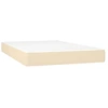 Image de vidaXL Matelas à ressorts ensachés Crème 120x200x20 cm Tissu