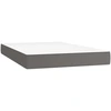 Image de Matelas à ressorts ensachés Gris 120x200x20 cm Similicuir