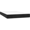 Image de vidaXL Matelas à ressorts ensachés noir 120x200x20 cm velours
