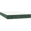Image de vidaXL Matelas à ressorts ensachés vert foncé 120x200x20 cm velours