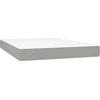 Image de vidaXL Matelas à ressorts ensachés gris clair 140x190x20 cm Tissu