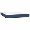 Image de vidaXL Matelas à ressorts ensachés bleu 140x190x20 cm Tissu