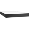 Image de vidaXL Matelas à ressorts ensachés Noir 140x190x20 cm Similicuir
