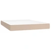 Image de Matelas à ressorts ensachés Cappuccino 140x190x20 cm similicuir