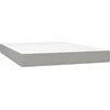 Image de vidaXL Matelas à ressorts ensachés gris clair 140x200x20 cm Tissu