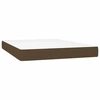 Image de vidaXL Matelas à ressorts ensachés Marron foncé 140x200x20 cm Tissu