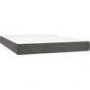 Image de vidaXL Matelas à ressorts ensachés gris foncé 140x200x20 cm velours