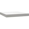 Image de vidaXL Matelas à ressorts ensachés gris clair 180x200x20 cm Tissu