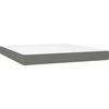 Image de vidaXL vidaXL - Matelas à ressorts ensachés - 180x200x20 - cm - Tissu - gris foncé