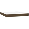 Image de vidaXL Matelas à ressorts ensachés Marron foncé 180x200x20 cm Tissu