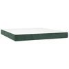 Image de vidaXL Matelas à ressorts ensachés vert foncé 180x200x20 cm velours