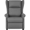 Image de vidaXL Fauteuil de massage gris clair Tissu