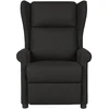 Image de vidaXL Fauteuil de massage noir tissu