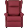 Image de vidaXL Fauteuil de massage vin rouge tissu