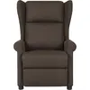 Image de vidaXL Fauteuil de massage brun foncé Tissu