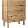 Image de vidaXL Armoire à tiroirs OTTA 76,5x39,5x90 cm Bois massif