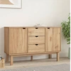 Image de vidaXL Sideboard OTTA 113,5x43x73 cm Pin massif
