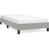 Image de vidaXL Cadre de lit sans matelas gris clair 80x200 cm Tissu