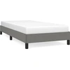 Image de vidaXL Cadre de lit sans matelas gris foncé 90x190 cm Tissu