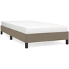 Image de vidaXL Cadre de lit sans matelas Taupe 90x200 cm Tissu
