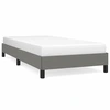 Image de vidaXL Cadre de lit sans matelas gris foncé 100x200 cm Tissu