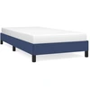 Image de vidaXL Cadre de lit sans matelas bleu 100x200 cm Tissu