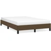 Image de vidaXL Cadre de lit sans matelas brun foncé 120x200 cm Tissu