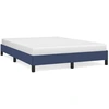 Image de vidaXL Cadre de lit sans matelas bleu 140x190 cm Tissu