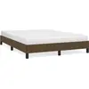 Image de vidaXL Cadre de lit sans matelas brun foncé 140x200 cm Tissu