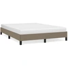 Image de vidaXL Cadre de lit sans matelas Taupe 140x200 cm Tissu