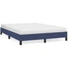 Image de vidaXL Cadre de lit sans matelas bleu 140x200 cm Tissu