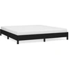 Image de vidaXL Cadre de lit sans matelas noir 160x200 cm Tissu