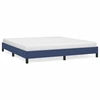 Image de vidaXL Cadre de lit sans matelas bleu 160x200 cm Tissu