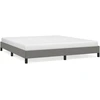 Image de vidaXL Cadre de lit sans matelas gris foncé 180x200 cm Tissu