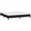 Image de vidaXL Cadre de lit sans matelas noir 180x200 cm Tissu