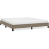 Image de vidaXL Cadre de lit sans matelas Taupe 180x200 cm Tissu