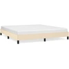Image de vidaXL Cadre de lit sans matelas Crème 180x200 cm Tissu