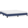 Image de vidaXL Cadre de lit sans matelas bleu 180x200 cm Tissu