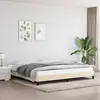 Image de vidaXL Cadre de lit sans matelas Crème 200x200 cm Tissu