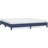 Image de vidaXL Cadre de lit sans matelas bleu 200x200 cm Tissu