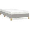 Image de vidaXL Cadre de lit sans matelas gris clair 80x200 cm Tissu