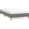 Image de vidaXL Cadre de lit sans matelas gris foncé 80x200 cm Tissu
