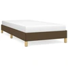 Image de vidaXL Cadre de lit sans matelas brun foncé 80x200 cm Tissu