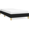 Image de vidaXL Cadre de lit sans matelas noir 90x190 cm Tissu