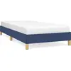 Image de vidaXL Cadre de lit sans matelas bleu 90x190 cm Tissu